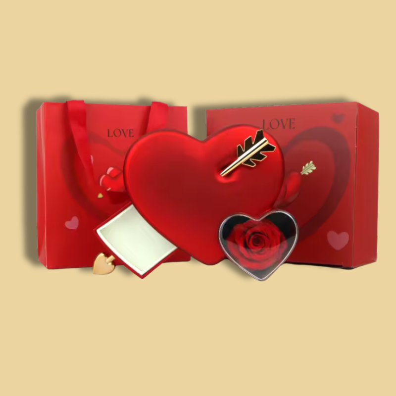 Collana Freccia D'amor ™ | Collana a doppio cuore custodita in un cofanetto elegante