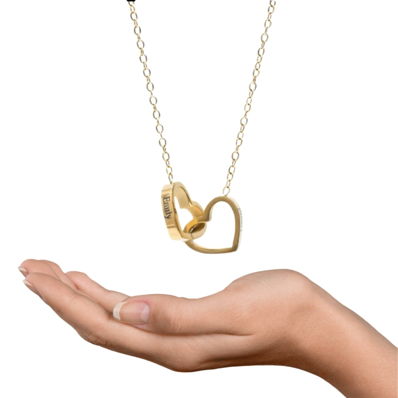 Freccia D'amor™ | Collana a doppio cuore custodita in un cofanetto elegante