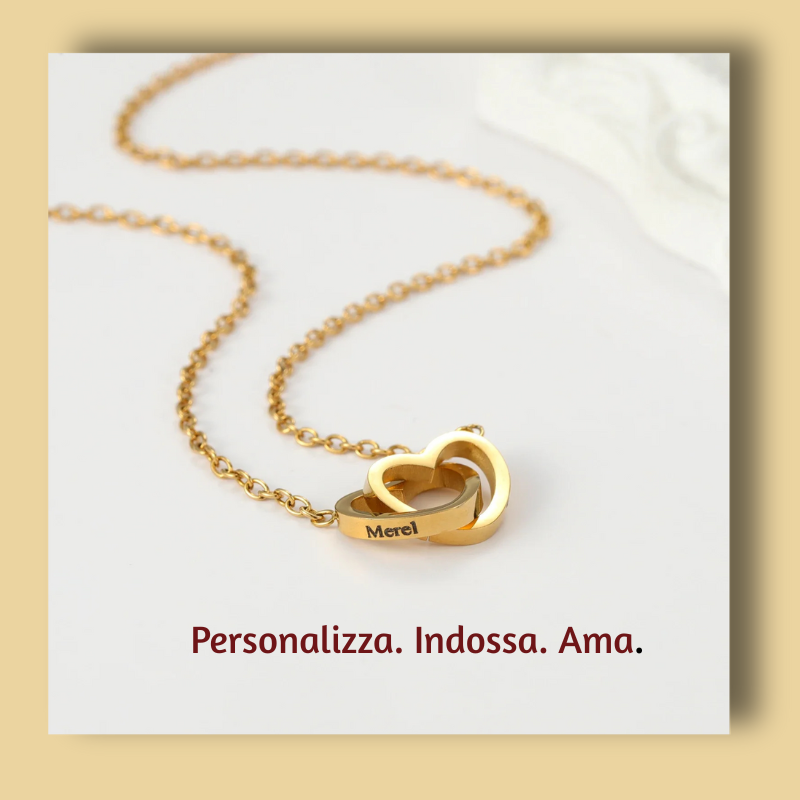 Collana Freccia D'amor ™ | Collana a doppio cuore custodita in un cofanetto elegante